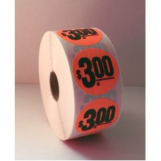 $3.00 - 1.5" Red Label Roll